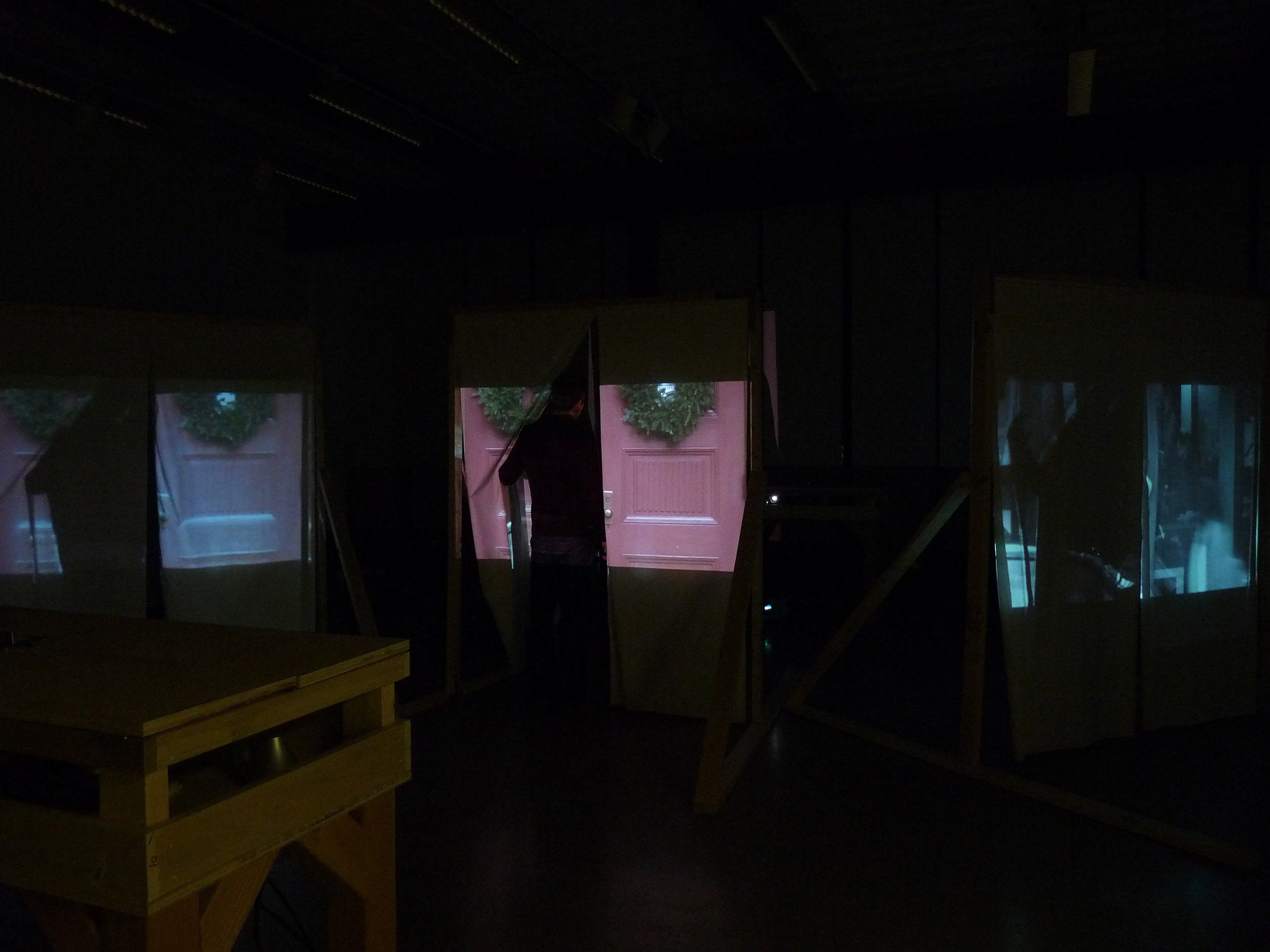 to walk through a doorway while turning a corner - image 6